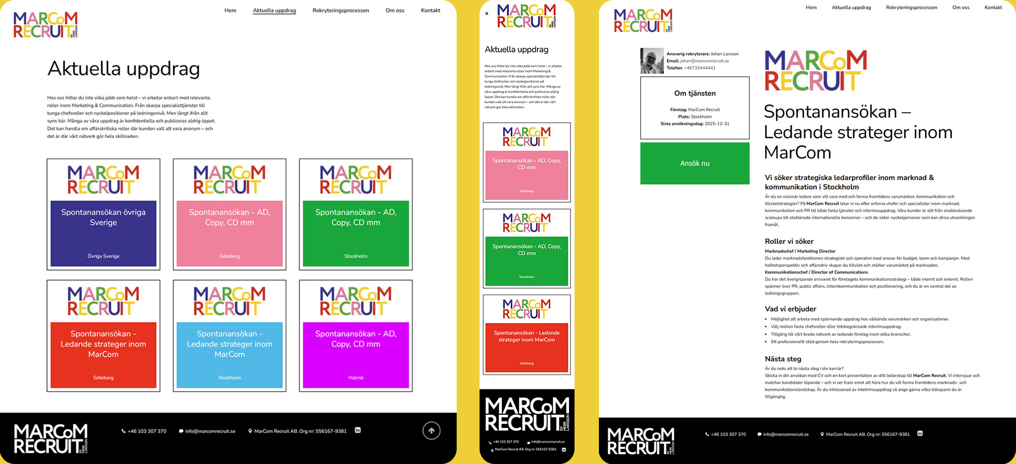 Ponty Expert integrera Ponty hemsida rekrytering design webbutvecklare / webbdesigner Olivia Hoback | Marcom Recruit