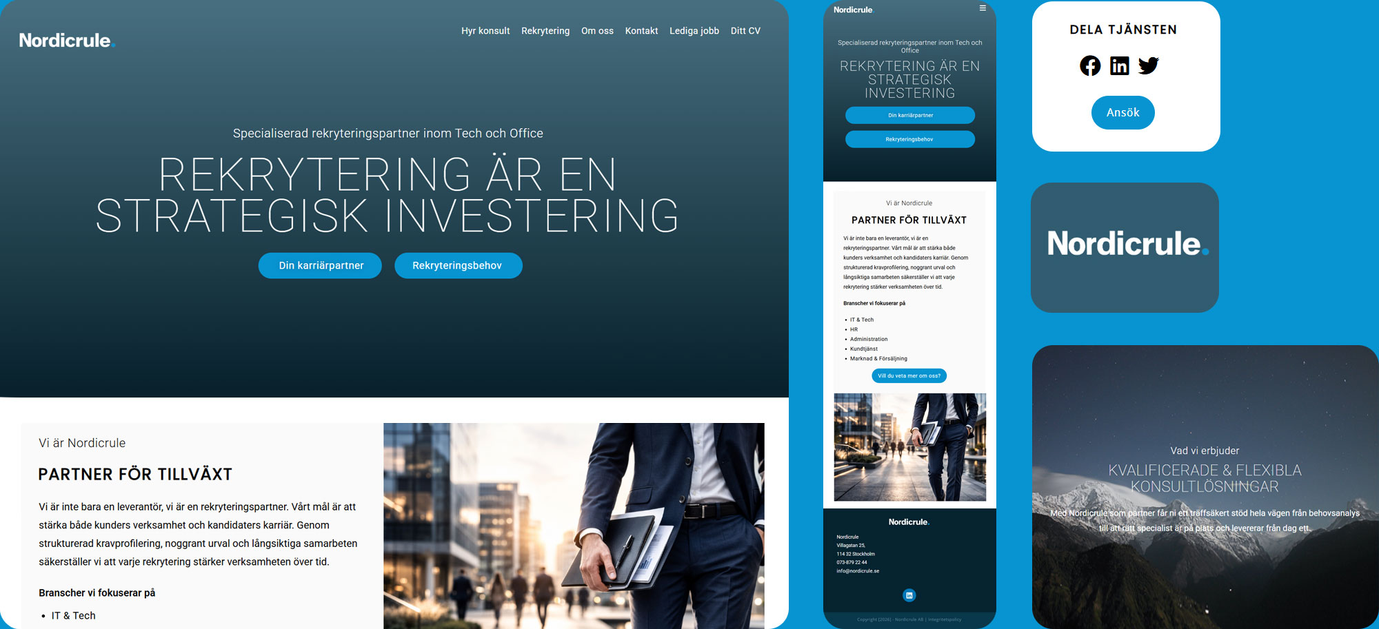 Ponty Expert integrera Ponty hemsida rekrytering design webbutvecklare / webbdesigner Olivia Hoback | Nordicrule